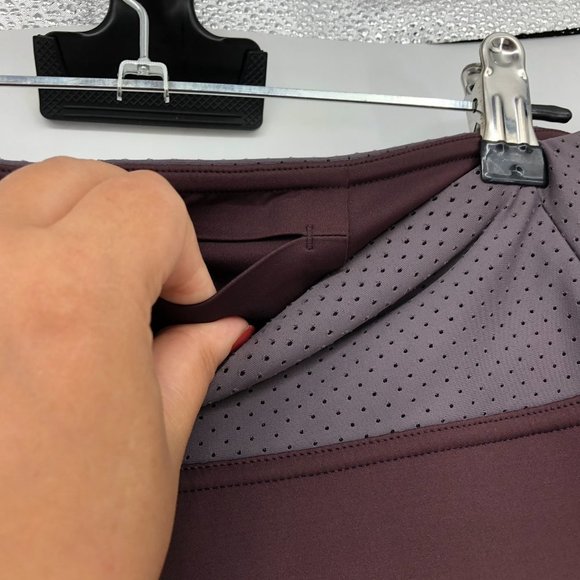 Ryu Mauve NWT Two Tone Tough Perforated Tight Leggings Matoon size M - Picture 7 of 12